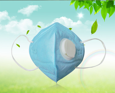 耐斯安廠家直銷一次性口罩N1V無紡布帶呼吸閥防塵防毒防臭防尾氣